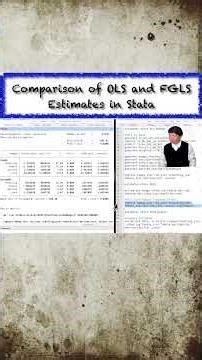 #FGLS #OLS #Robust #heteroskedasticity #econometrics