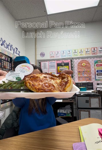 Personal Pan Pizza Lunch Review at School