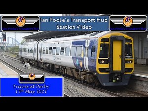 Trains at Derby railway station (15/05/2021)