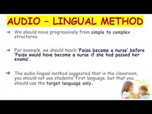 AUDIO - LINGUAL METHOD OF TEACHING | ENGLISH PEDAGOGY