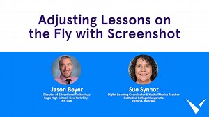 Adjusting Lessons on the Fly with Screenshot