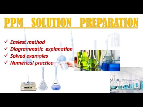 ppm solution preparations and ppm concentration calculation |ppm solutions |chemistry #chemcore #ppm