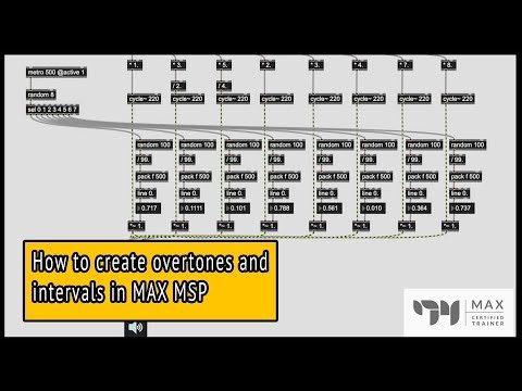Max MSP tutorial - How to create overtones and intervals