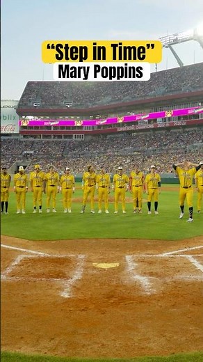 “Step in Time” Mary Poppins | The Savannah Bananas #runcelly#shorts#disney#dance-#stepintime #nfl