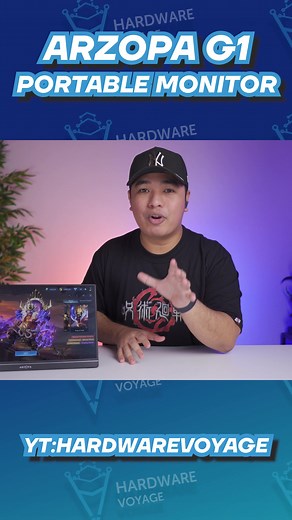 ARZOPA G1 Portable Gaming Monitor: Smooth Gaming Anywhere!