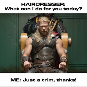 40K views · 393 reactions | What's so hard to understand about 'just a trim'?! Thor: Ragnarok is available on Digital Download, 4K UHD, 3D/2D Blu-ray and DVD now! | Marvel | Facebook