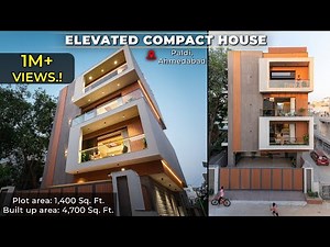 1,400 Sq Ft Carpet Area | Elevated Compact House | Going Beyond The Limitations..!! | Ar. Prashant P