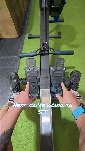 How to set up the rower (concept 2)#rowing #fitness #gymmotivation #concept2 #indoorrowing #rower
