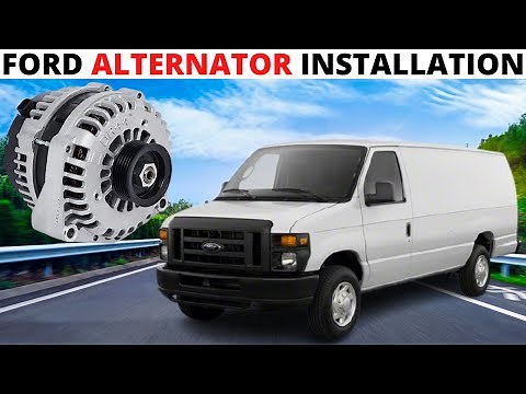 How To Replace Ford Econoline Alternator (Car Alternator Installation) E150/E250/E350/E450 - DIY