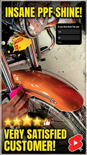 Bike PPF Installation Process | Full Body Paint Protection Film 🛡️ #bikeppf #royalenfield