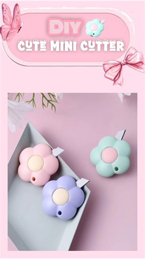 DIY Cute Mini Cutter 🌸✨| Easy & Aesthetic Craft 🎀#diy #madhubaniartists #trend #aesthetic