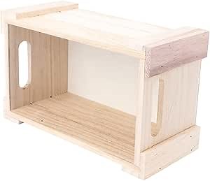 1pc Wooden Desktop Storage Basket Wood Desk Containers for Fruit Rustic Storage Bins Table Organizer Nesting Storage Box Rustic Crates en Table Storage Box Organizer