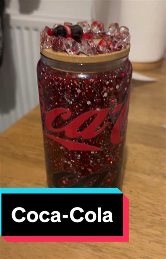 Coca-Cola Snowglobe Tumbler with Chunky Glitter