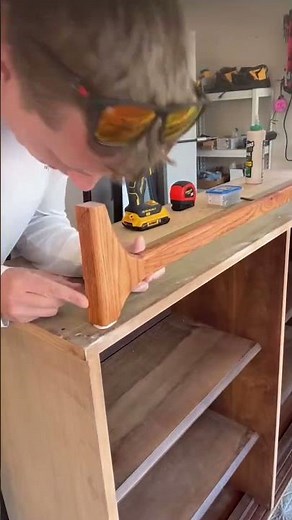 Upcycled China Hutch Top into a Curio Cabinet