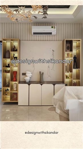 Interior Work | Wardrobe | TV | Kitchen | False Ceiling | Cove light | Design with Sikandar #shorts