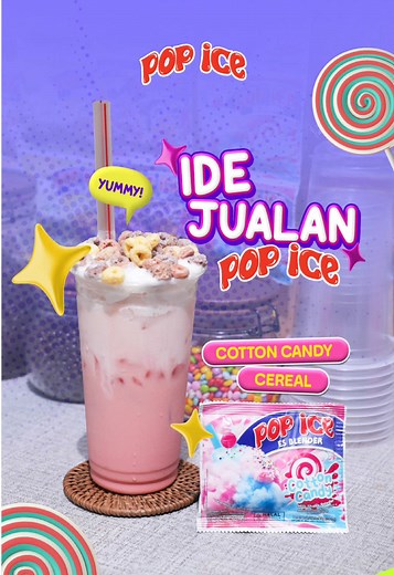 Kreasi Baru Creamy & Crunchy dengan Pop Ice Cotton Candy