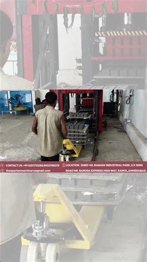 “On-Site Machine Running Live 🏭⚙️ High-Speed Production With Strong & Durable Bricks 🧱💯🚀”