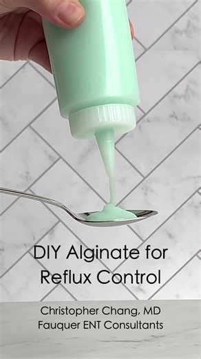 Make alginate at home to treat reflux naturally. Alginate is made from seaweed. Make sure to take 2 teaspoons after every meal and bedtime. #alginate #lpr #gerd #sodiumalginate #reflux
