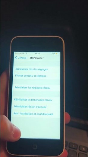 comment réinitialiser un iPhone depuis les paramètres.