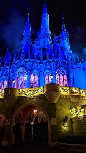 You Need to See Cinderella's Castle Like This ✨🌙 #disneyland #shorts