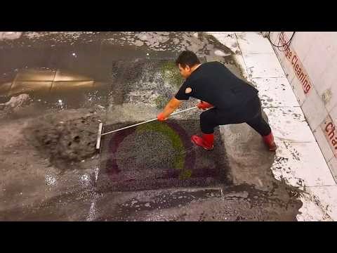 UNBELIEVABLE! Turning a Black Shaggy Rug into White | Deep Clean ASMR