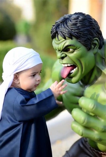 Funny Baby Video: Hulk Surprise Reaction