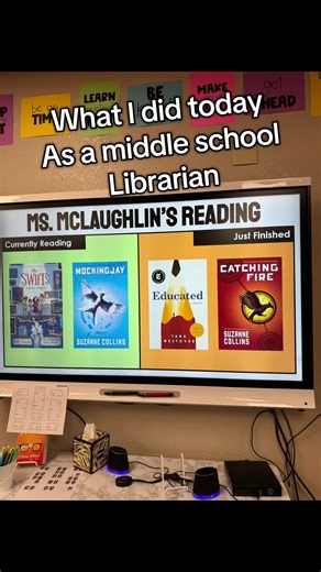 Day in the life of a middle school librarian #dayinthelife #librarian #middleschoolteacher #librarytok #teachersoftiktok