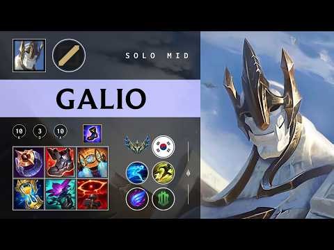 Galio Mid vs Zed - KR Challenger Patch 26.04