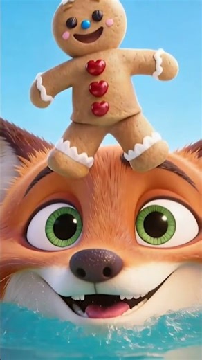 He almost ate it! 😱🍪 #TheGingerbreadMan Bedtime Stories for Children in Spanish