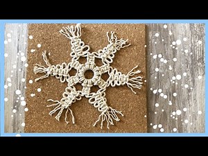 DIY Macrame Snowflake ❄️