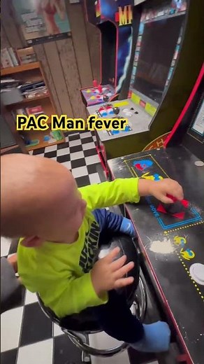 PAC Man fever! #retrogaming #baby