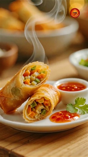 Tiny Kitchen Spring Rolls 😍 Crispy ASMR Cooking #shorts