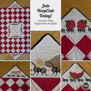 HoopClub gives you 12 Adorable Quilt-In-The-Hoop Projects for 2018!...