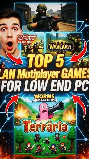 Top 5 Offline LAN Multiplayer Games for Low-End PC 🔥 No Internet Needed! #lanmultiplayer #pcgames