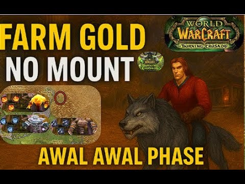 Farming Gold Motes/Primals Without a Mount! Early in WoW TBC | The Burning Crussade