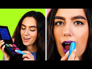 35 INCREDIBLE MAKEUP HACKS YOU CAN TRY || 5-Minute Recipes For Girls!