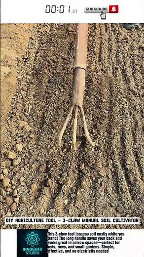 DIY Agriculture Tool – 3 Claw Manual Soil Cultivat