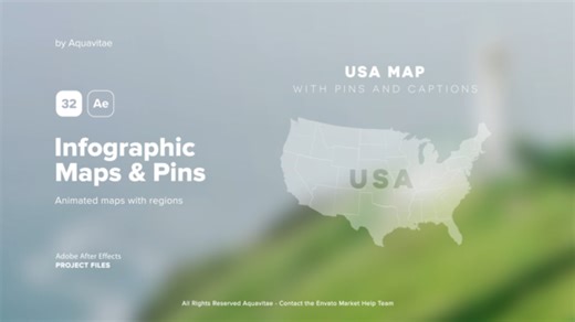 Infographic Maps with Pins