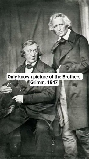 Only known picture of the Brothers Grimm, 1847