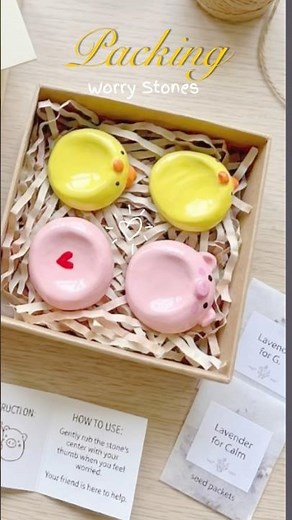 How I Made Kawaii Worry Stones and Why They Actually Help Anxiety #worrystone #youtube #diy #viral