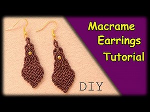 Macrame Tutorial | Macrame Earrings Tutorial | Macrame Jewelry Set step by step | DIY and CRAFTS
