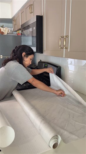 Adding Contact Paper to My Kitchen Counters