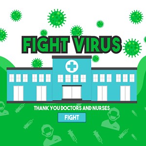 Play Fight Virus COVID-19 Hospital Game: Coronavirus Hospital Game for Kids