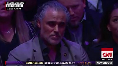 1M views · 29K reactions | Vanessa Bryant's message to Kobe: "Babe, you take care of our Gigi." She paid tribute to her husband and daughter at the Kobe and Gianna Bryant memorial service. https://cnn.it/38Rx3yx | CNN | Facebook