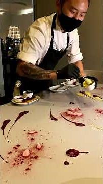 3 MICHELIN STAR ALINEA Chicago | Painted Table Dessert