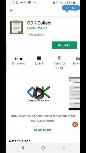 1-How to install ODK Collect Mission's app