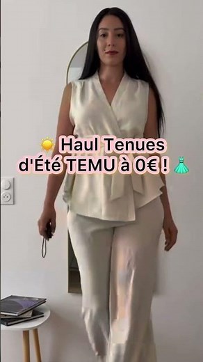 Try-on HAUL TEMU : Mes tenues d’été préférées à 0€ ! ☀️🛍️ #temufrance #haul