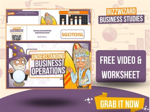 Understanding Business Operations - FREE Worksheet & Youtube Video - GCSE Business Studies | Teaching Resources