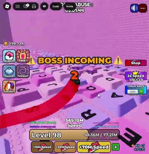 How to escape stage 12 in +1 speed keyboard escape#roblox #video