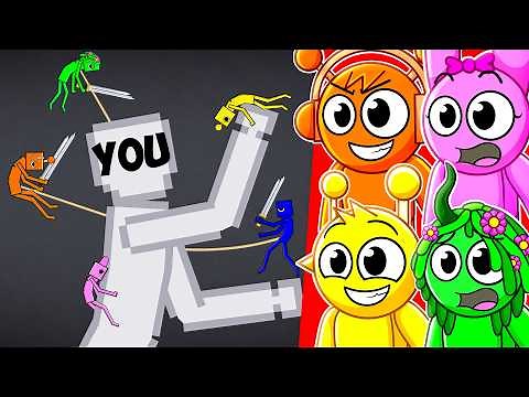 GIANT YOU vs SPRUNKI in People Playground!